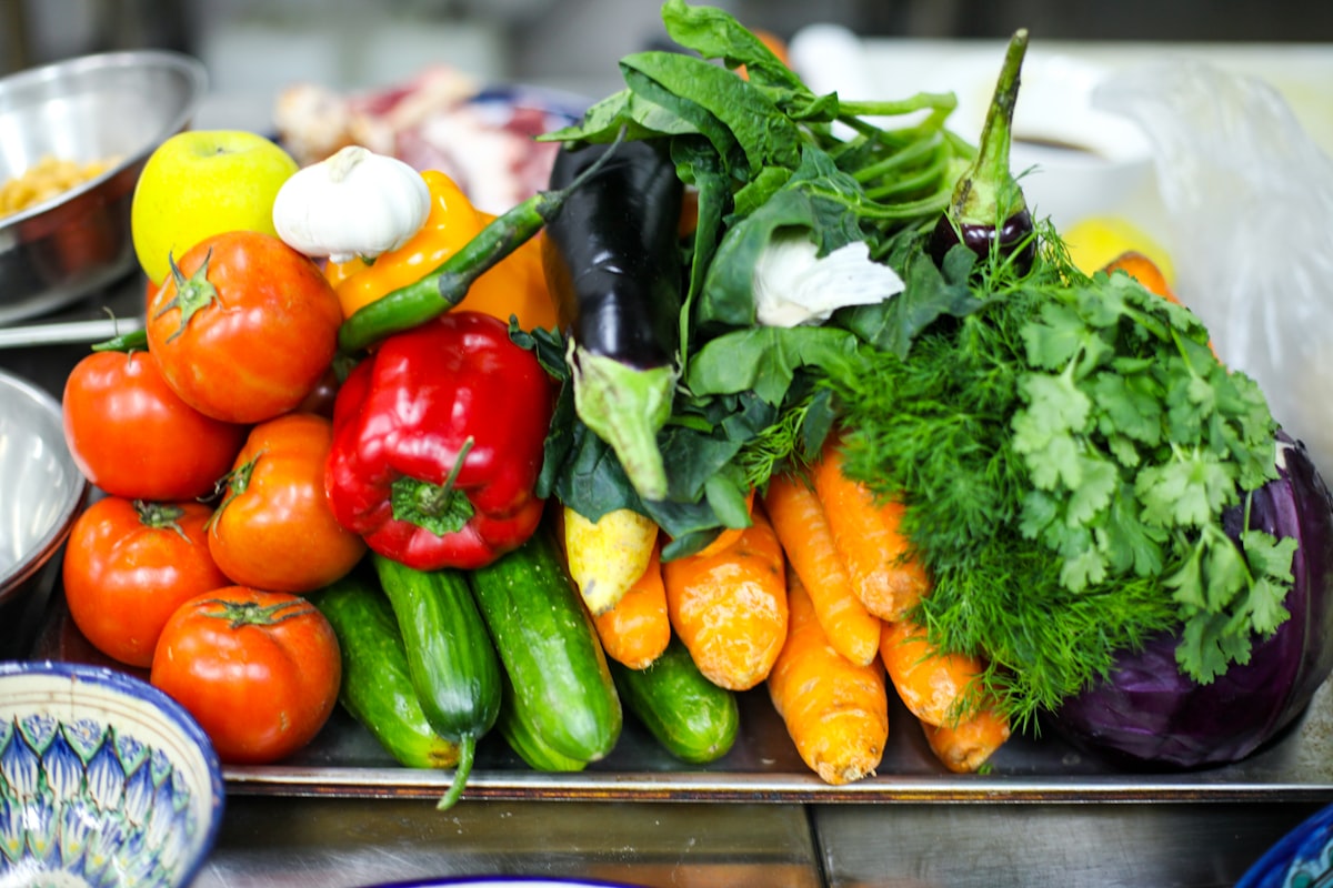 Alimentos alcalinos frescos y saludables